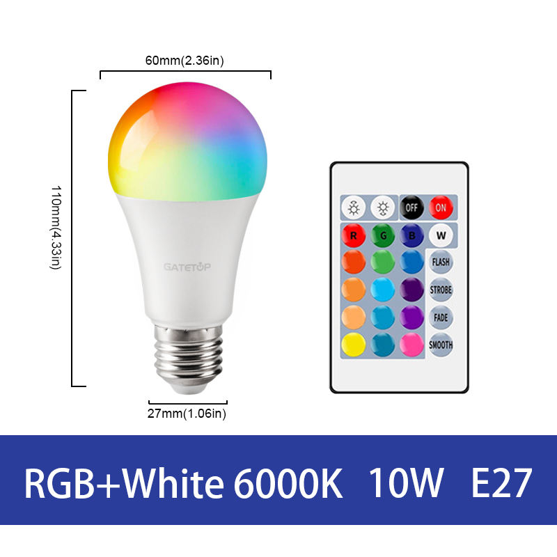 A60 RGB B22 colour LED lamp set
